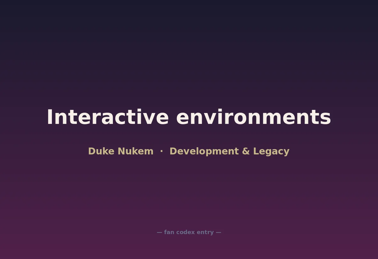 Interactive environments