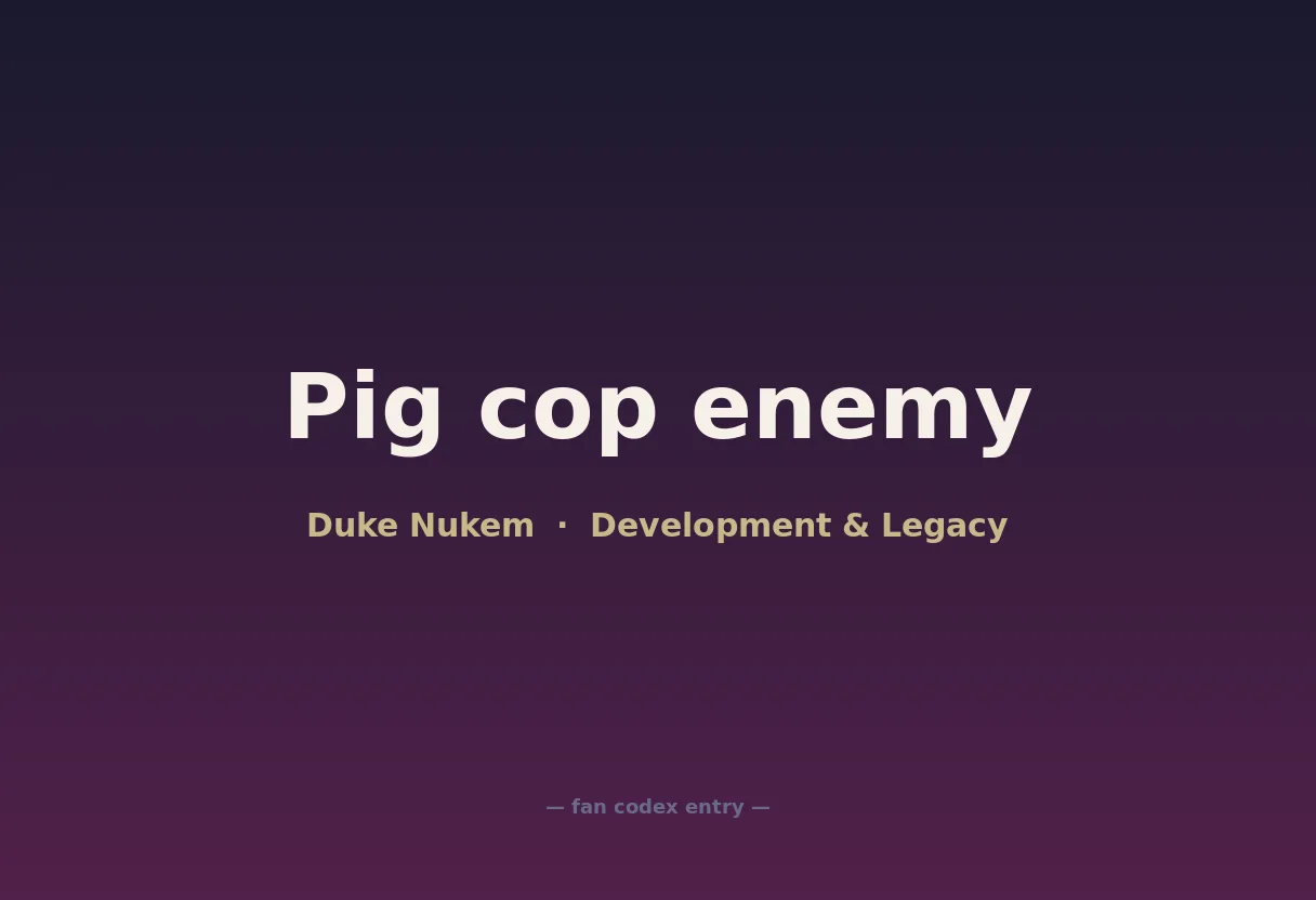 Pig cop enemy