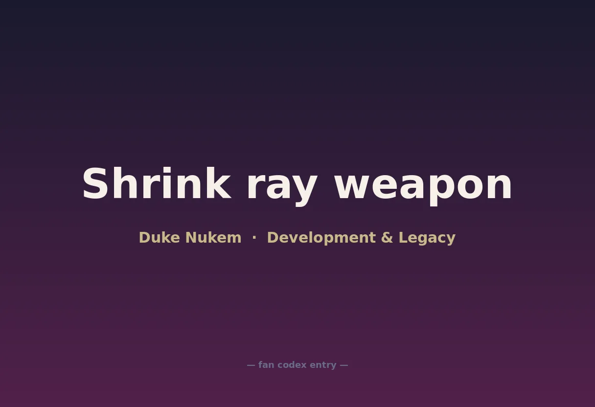 Shrink ray weapon