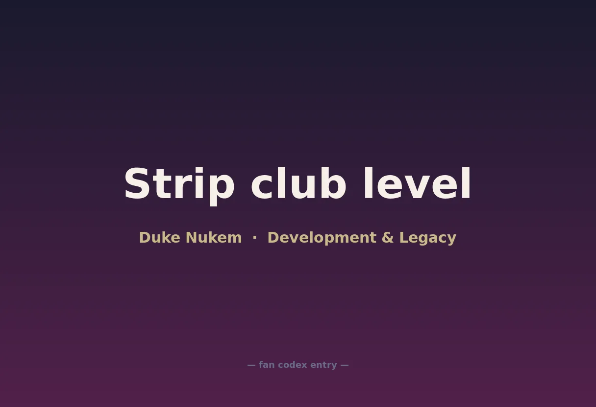 Strip club level