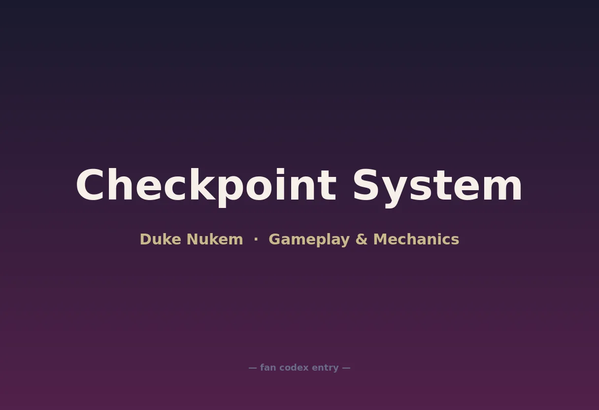 Checkpoint System
