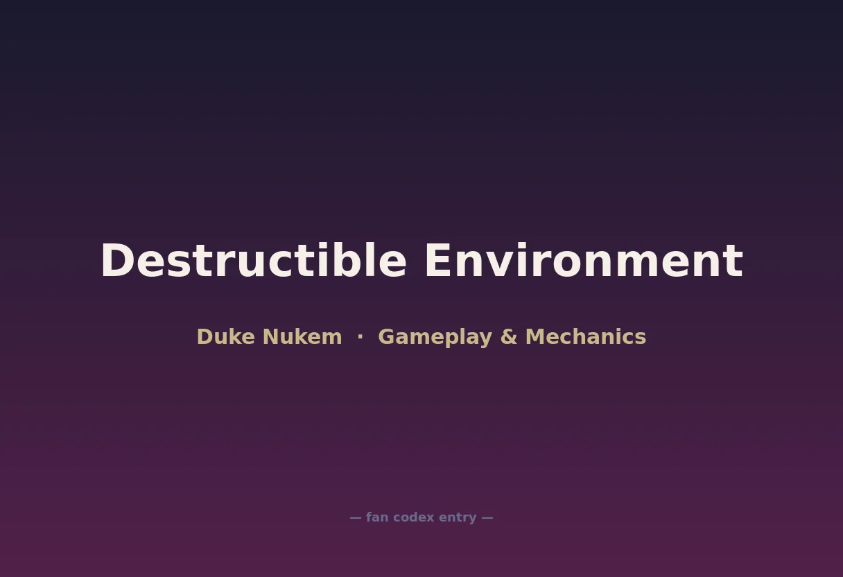 Destructible Environment