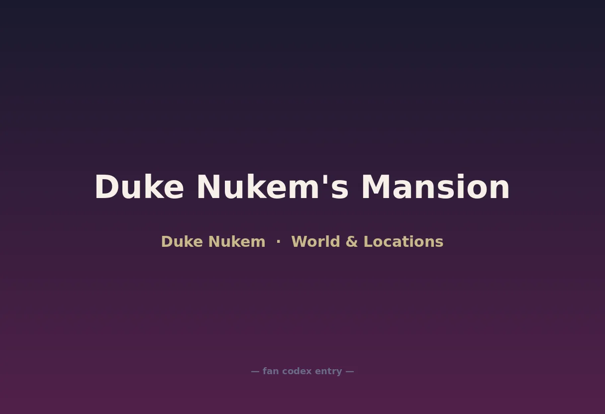 Duke Nukem's Mansion