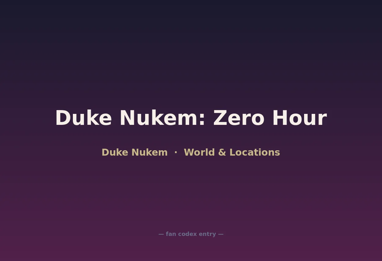 Duke Nukem: Zero Hour
